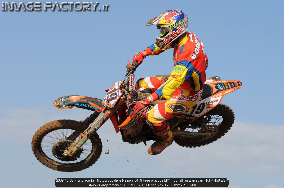 2009-10-03 Franciacorta - Motocross delle Nazioni 0419 Free practice MX1 - Jonathan Barragan - KTM 450 ESP